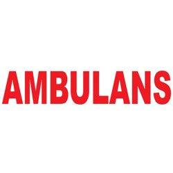 Naklejka odblaskowa AMBULANS 70 cm