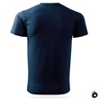 Męska koszulka bawełniana T-shirt - granatowa