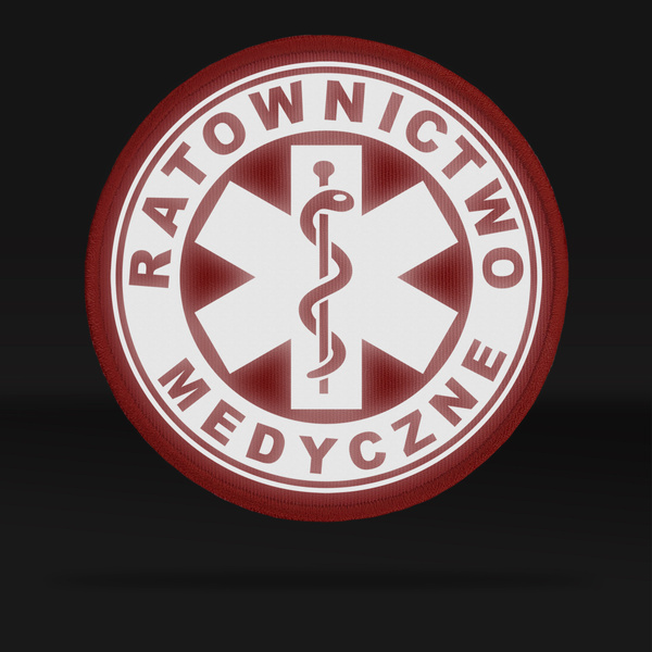 RATOWNICTWO MEDYCZNE naszywka odblaskowa + eskulap
