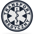 TRANSPORT MEDYCZNY naszywka odblaskowa z eskulapem