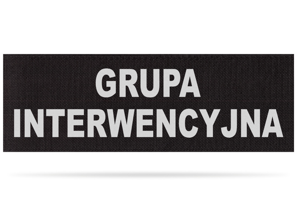 GRUPA INTERWENCYJNA emblemat odblaskowy