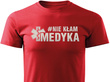 Koszulka T-shirt wzór odblaskowy #NIE KŁAM MEDYKA 