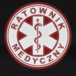 RATOWNIK MEDYCZNY naszywka odblaskowa z eskulapem