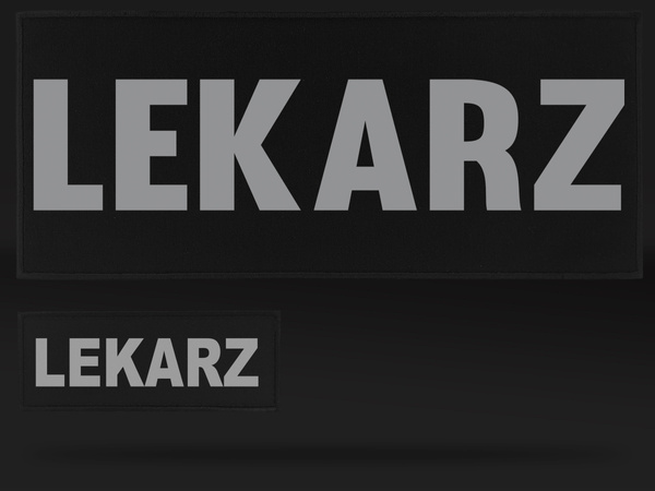 LEKARZ zestaw naszywek odblaskowych