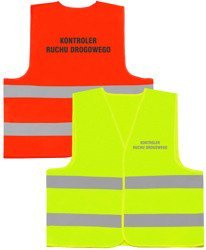 KONTROLER RUCHU DROGOWEGO kamizelka odblaskowa