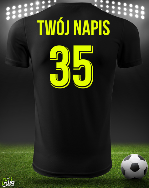 Sportowa koszulka termoaktywna T-shirt z TWOIM NAPISEM I NUMEREM