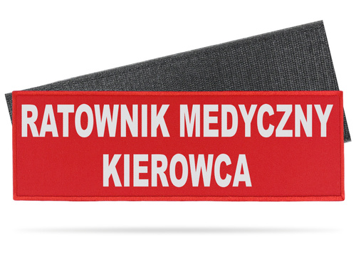 RATOWNIK MEDYCZNY KIEROWCA naszywka odblaskowa