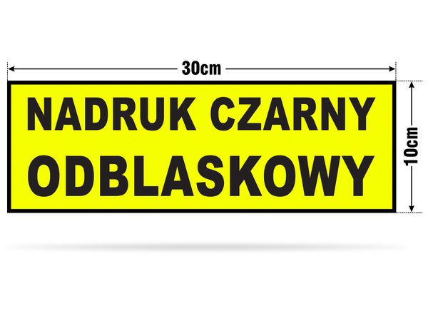 POMOC DROGOWA naszywka odblaskowa