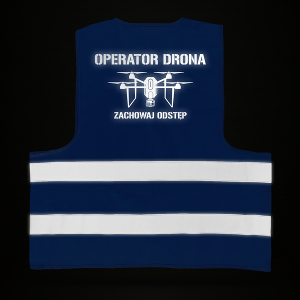 Kamizelka odblaskowa nadruk OPERATOR DRONA wz. 3