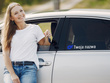 Naklejka z logiem ONLY FANS i Twoją nazwą social mediów - srebrny odblask
