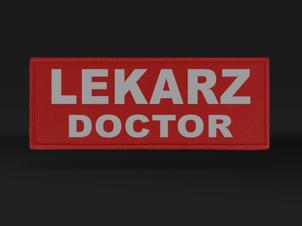 LEKARZ DOCTOR naszywka odblaskowa