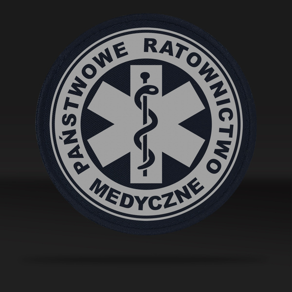PAŃSTWOWE RATOWICTWO MEDYCZNE naszywka odblaskowa 