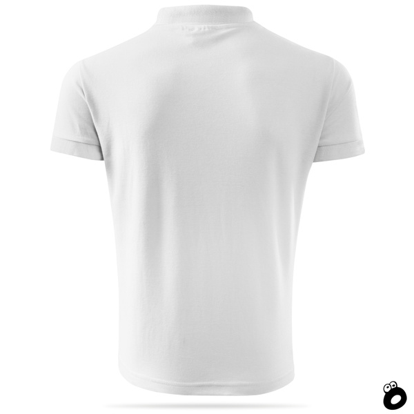 Koszulka męska bawełniana polo - kolor biały