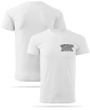 Biała męska koszulka T-shirt z własnym nadrukiem 