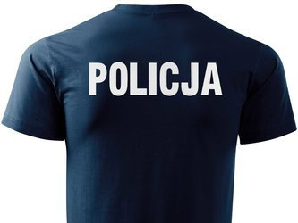 POLICJA koszulka z nadrukiem