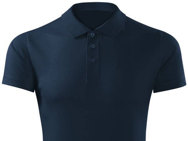Termoaktywna koszulka sportowa polo męska - granatowa