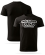 Czarna męska koszulka T-shirt z własnym nadrukiem