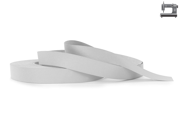 Odblaskowa taśma do wszycia srebrna 2,5 cm / 2 mb.