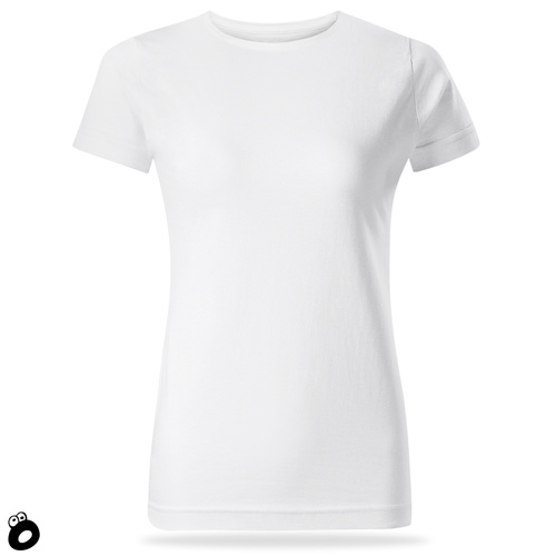 Damska koszulka bawełniana T-shirt - kolor biały