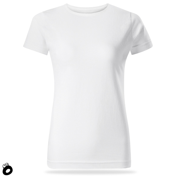Damska koszulka bawełniana T-shirt - kolor biały