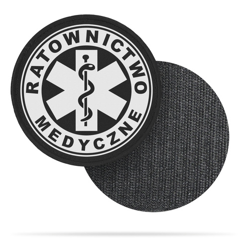 RATOWNICTWO MEDYCZNE naszywka odblaskowa + eskulap