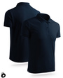 Koszulka męska bawełniana polo - kolor granatowy