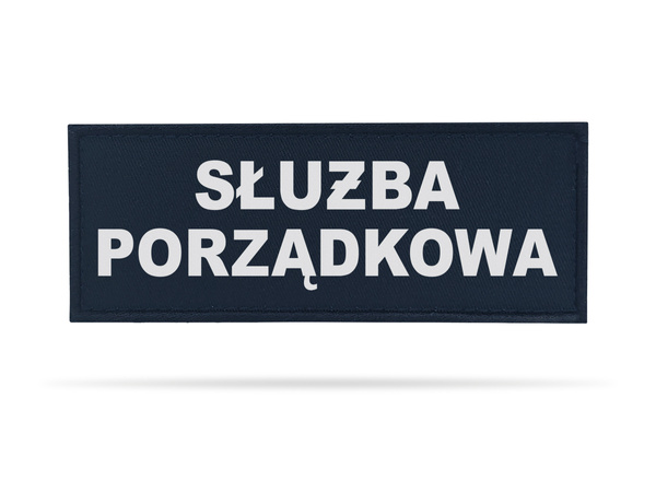 SŁUŻBA PORZĄDKOWA naszywka odblaskowa 