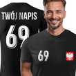Sportowa koszulka termoaktywna T-shirt z TWOIM NAPISEM I NUMEREM