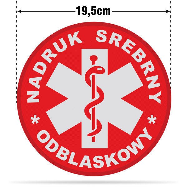 ESKULAP naszywka odblaskowa