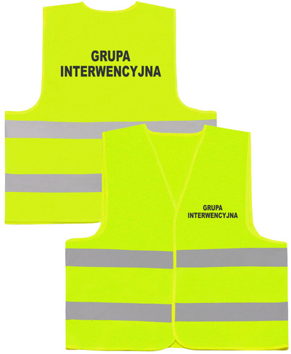 GRUPA INTERWENCYJNA kamizelka odblaskowa