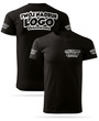 Czarna męska koszulka T-shirt z własnym nadrukiem 