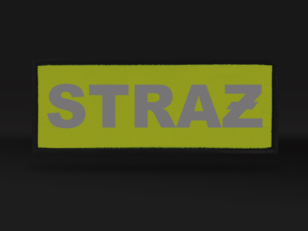 STRAŻ naszywka odblaskowa
