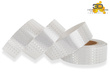Odblaskowa taśma samoprzylepna biała / srebrna 5cm