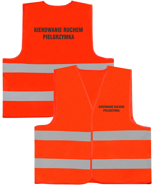 KIEROWANIE RUCHEM PIELGRZYMKA kamizelka odblaskowa