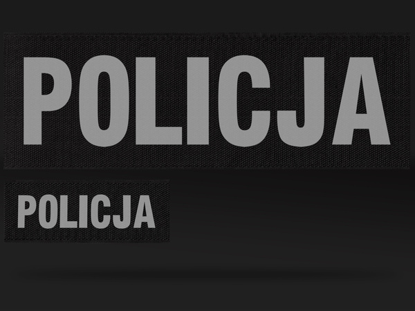 POLICJA zestaw emblematów odblaskowych