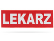 LEKARZ naszywka odblaskowa