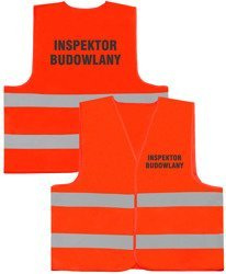 INSPEKTOR BUDOWLANY kamizelka odblaskowa
