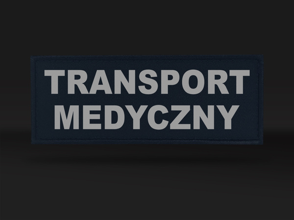 TRANSPORT MEDYCZNY emblemat odblaskowy