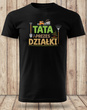 Koszulka bawełniana T-shirt nadruk TATA PREZES DZIAŁKI