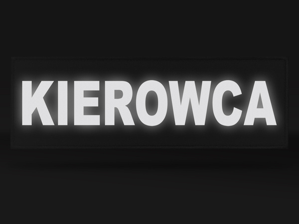 KIEROWCA naszywka odblaskowa