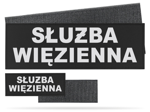 SŁUŻBA WIĘZIENNA zestaw naszywek odblaskowych