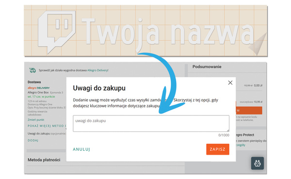 Naklejka z logiem TWICH i Twoją nazwą social mediów - srebrny odblask