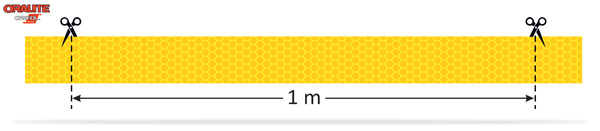 Taśma konturowa ORALITE VC104+ Rigid Grade żółta