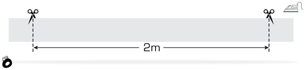 Odblaskowa taśma do prasowania srebrna 5 cm / 2 mb.