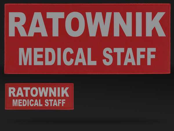 RATOWNIK MEDICAL STAFF zestaw naszywek odblaskowych
