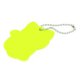 Zawieszka odblaskowa na łańcuszku - KOTEK ŻÓŁTY