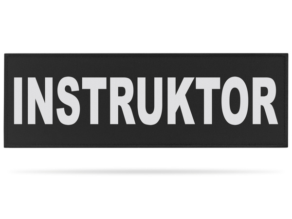 INSTRUKTOR naszywka odblaskowa