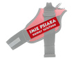 Odblaskowy rzep na szelki dla psa Julius K9 16x5 czerwona