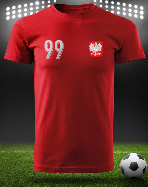 Bawełniana koszulka męska T-shirt z TWOIM NAPISEM I NUMEREM