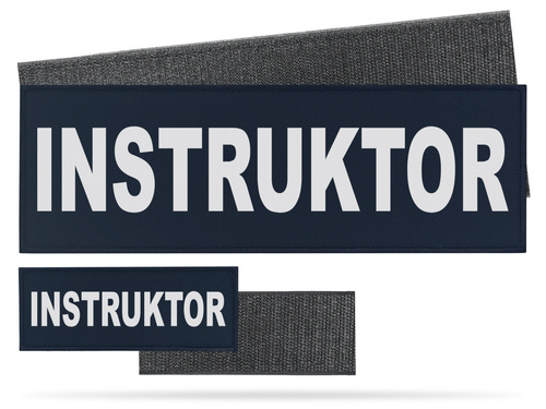 INSTRUKTOR zestaw emblematów odblaskowych